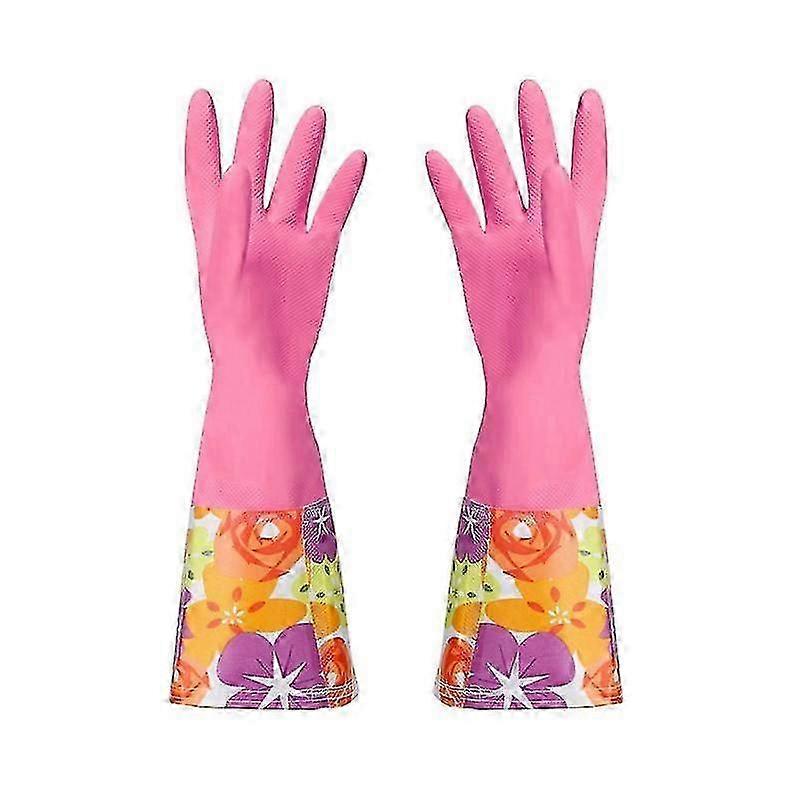 Soft-Lined Heavy-Duty Cleaning Gloves