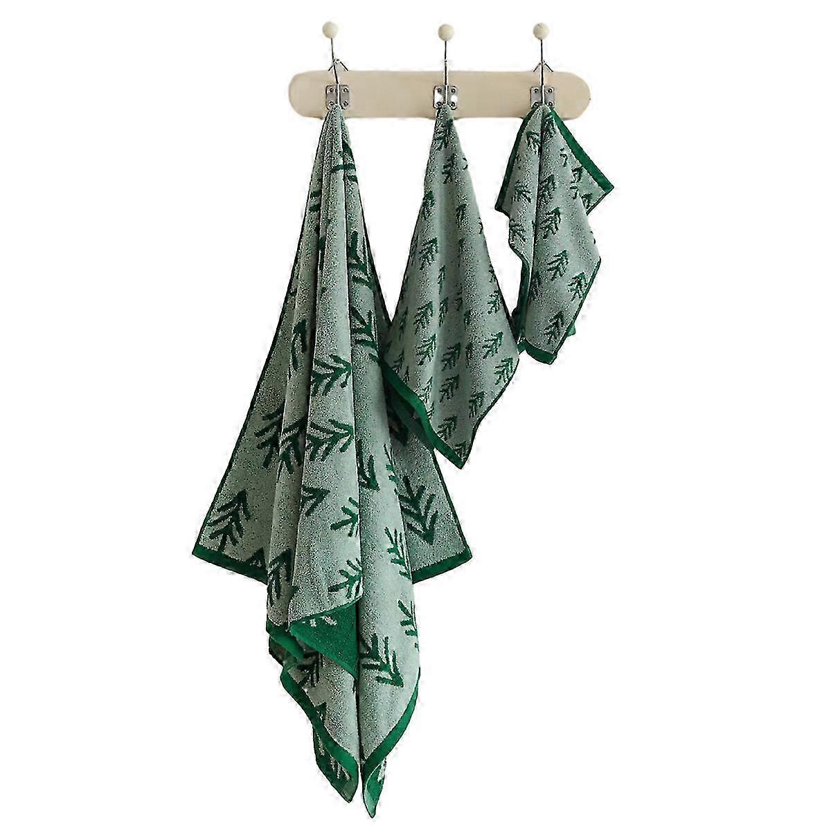 3-Pc Soft Absorbent Bath Towels