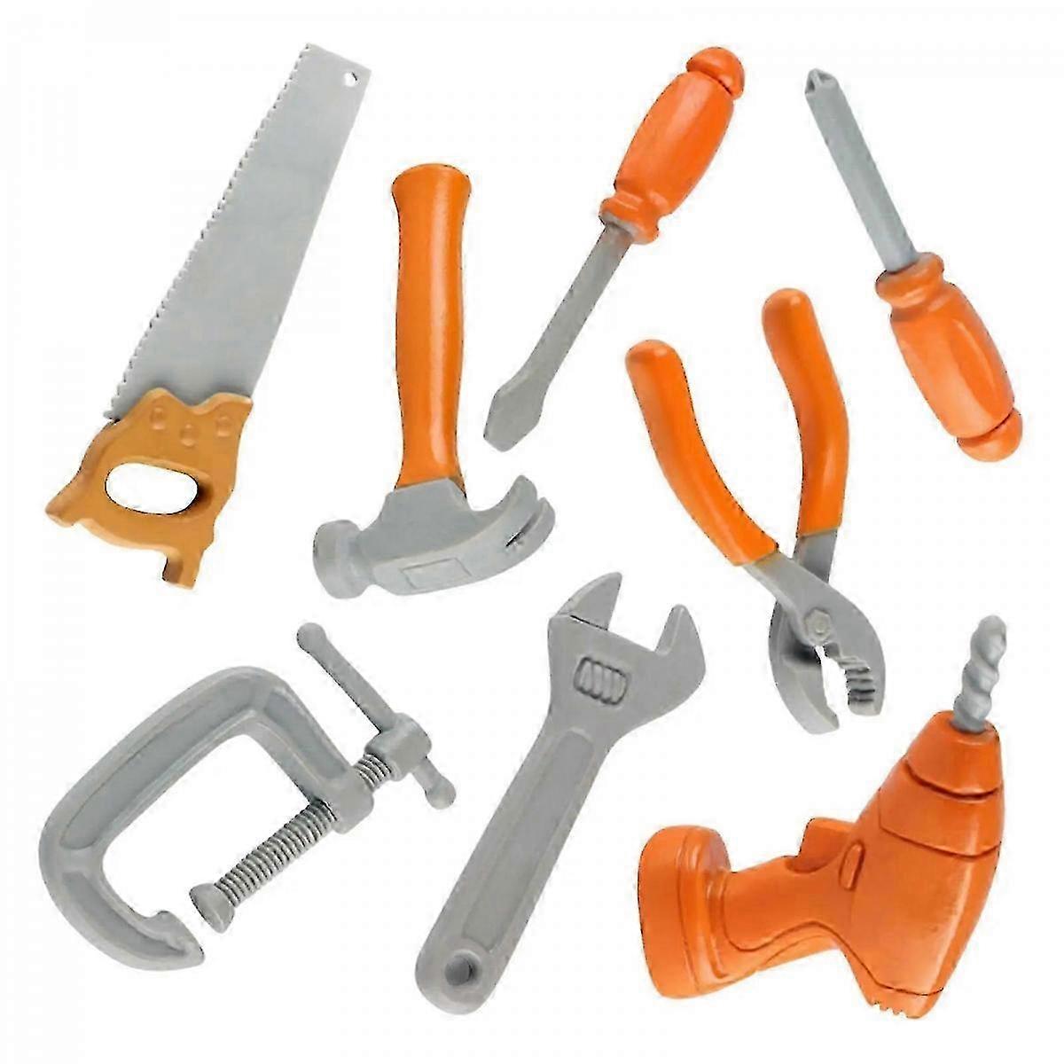 8-Pc Rounded-Edge PVC Tool Set Ages 3+