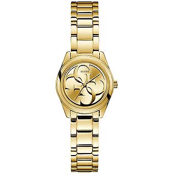 Guess micro g twist Watch for Women Analog Quartz with stainless steel bracelet plated in gold W1147L2
