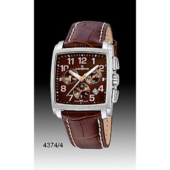 Candino Elegance Quartz Analog Man Watch with Cowskin Bracelet C4374/4