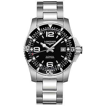 R. Longines hydroc.ac aut ohjaamo e/b/ne 41m automaattinen analoginen miesten katsella ruostumattomasta teräksestä ranne koru L36424566