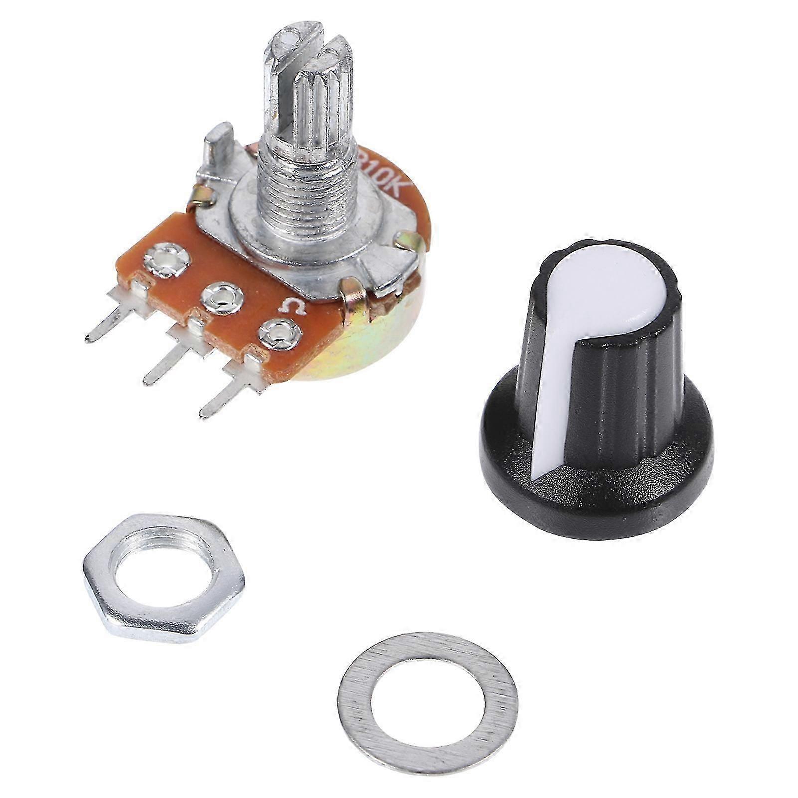 Rotary Potentiometer with Knob Adjustable Linear Taper 20PcsYX
