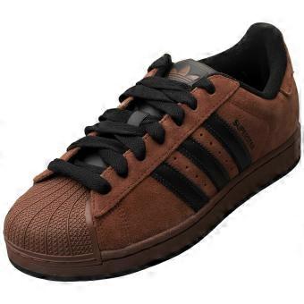 adidas Superstar II Unisex Fashion Trainers in Brown Black