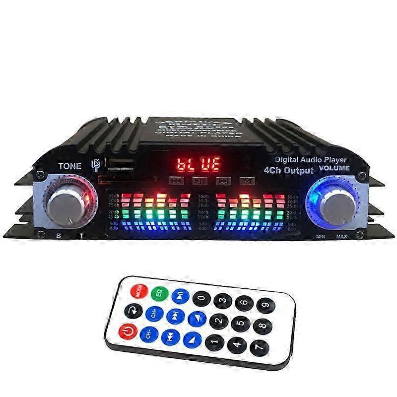Aluminium 4-Channel Bluetooth Amplifier
