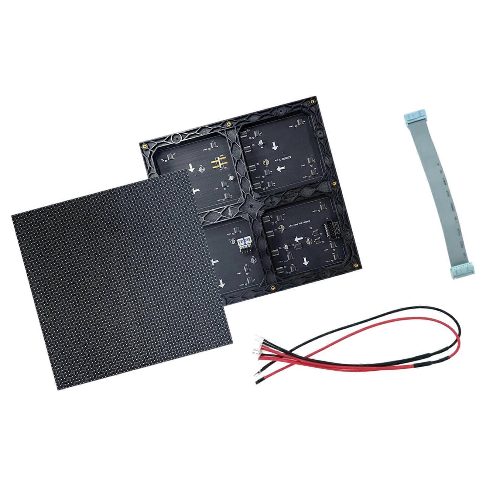 Indoor Multicolor LED Panel with Visible Rear Connectors and Attachment Locations for Multi-Panel Screen Assembly Multicolor
