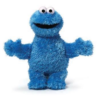 COOKIE MONSTER Peluche Premium Câlin Doux Tissus Sésame Street Petite Peluche