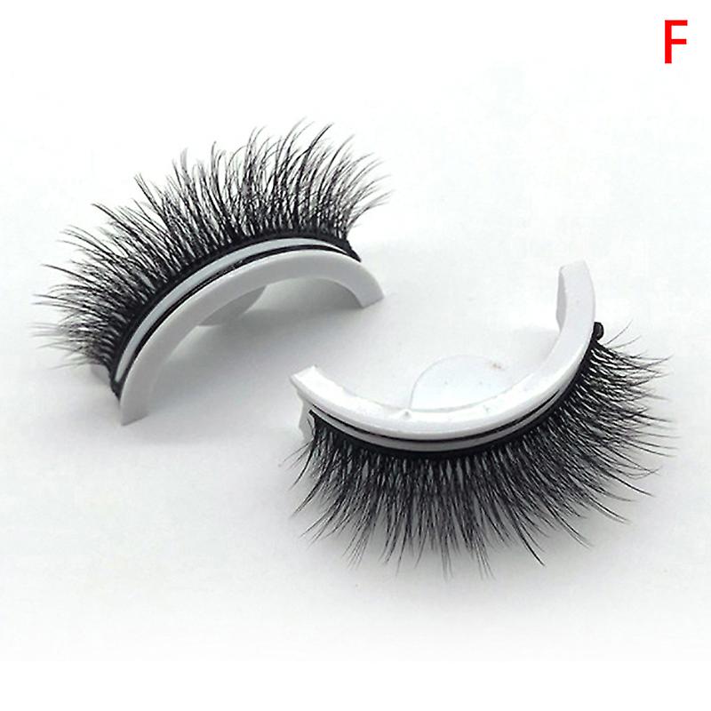 Cils auto-adhésifs réutilisables sans colle Faux cils moelleux naturels