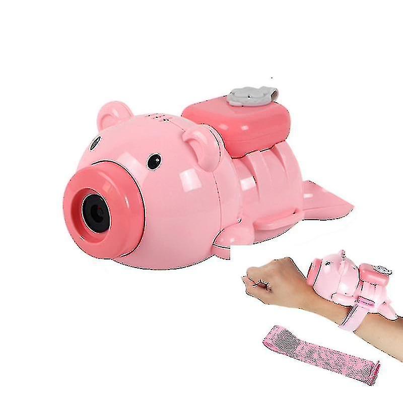 Children's Hand Wearing Bubble Pig Watch