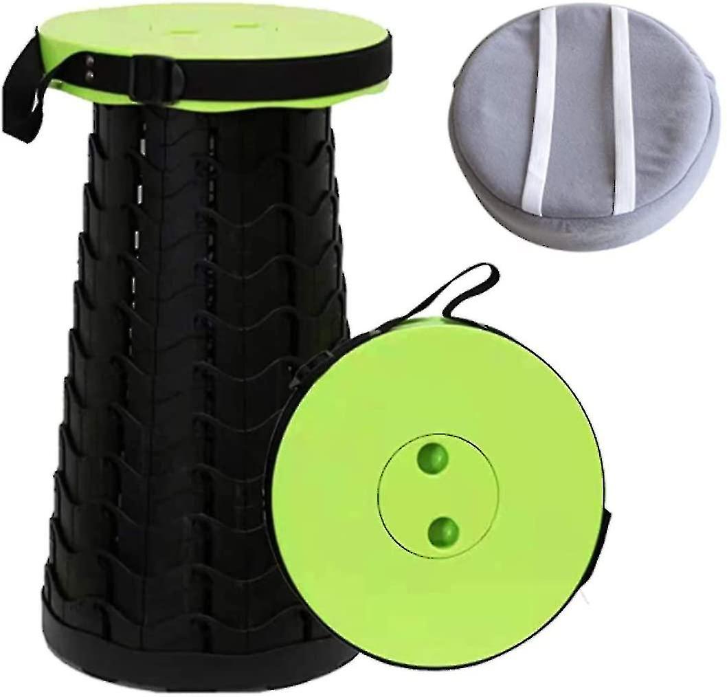 Upgraded Portable Folding Stool With Backpack Pad, Retractable