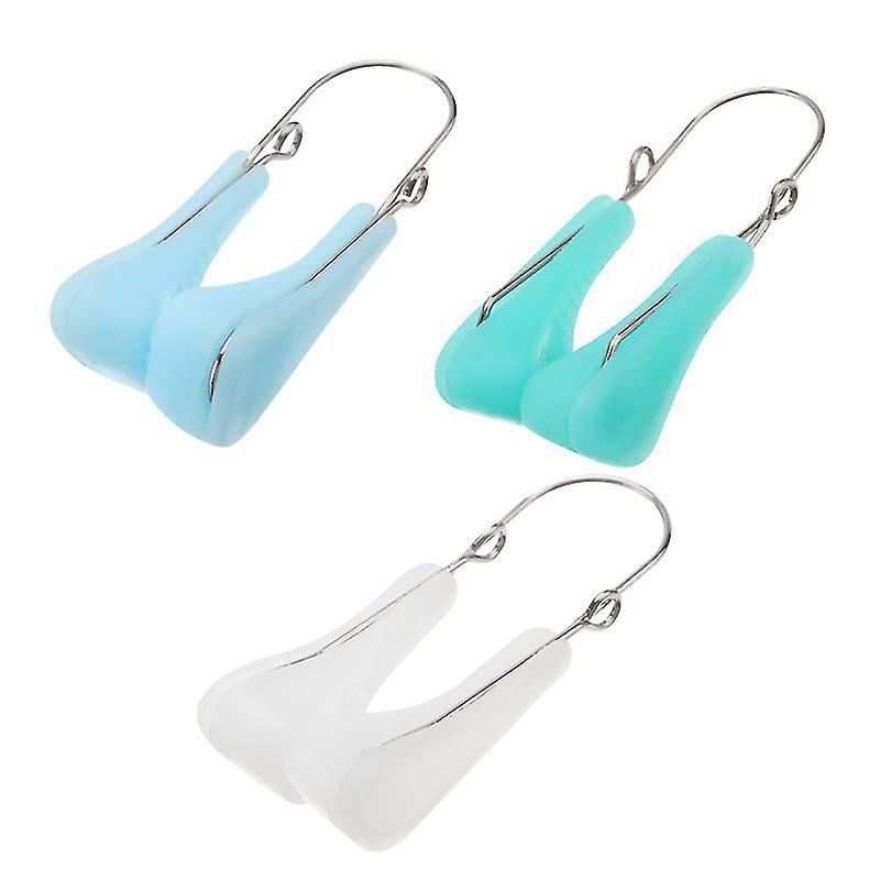 6X26.3cm Unisex Swimming Nose Clips 3pcs Practical Nose Increased Device Creative Nose Corrector Ran