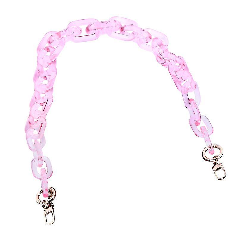 45X2.5x1cm Pink Ribbons & Trim 1pc Diy Acrylic Bag Replacement Resin Shoulder Strap Bag Chain Access