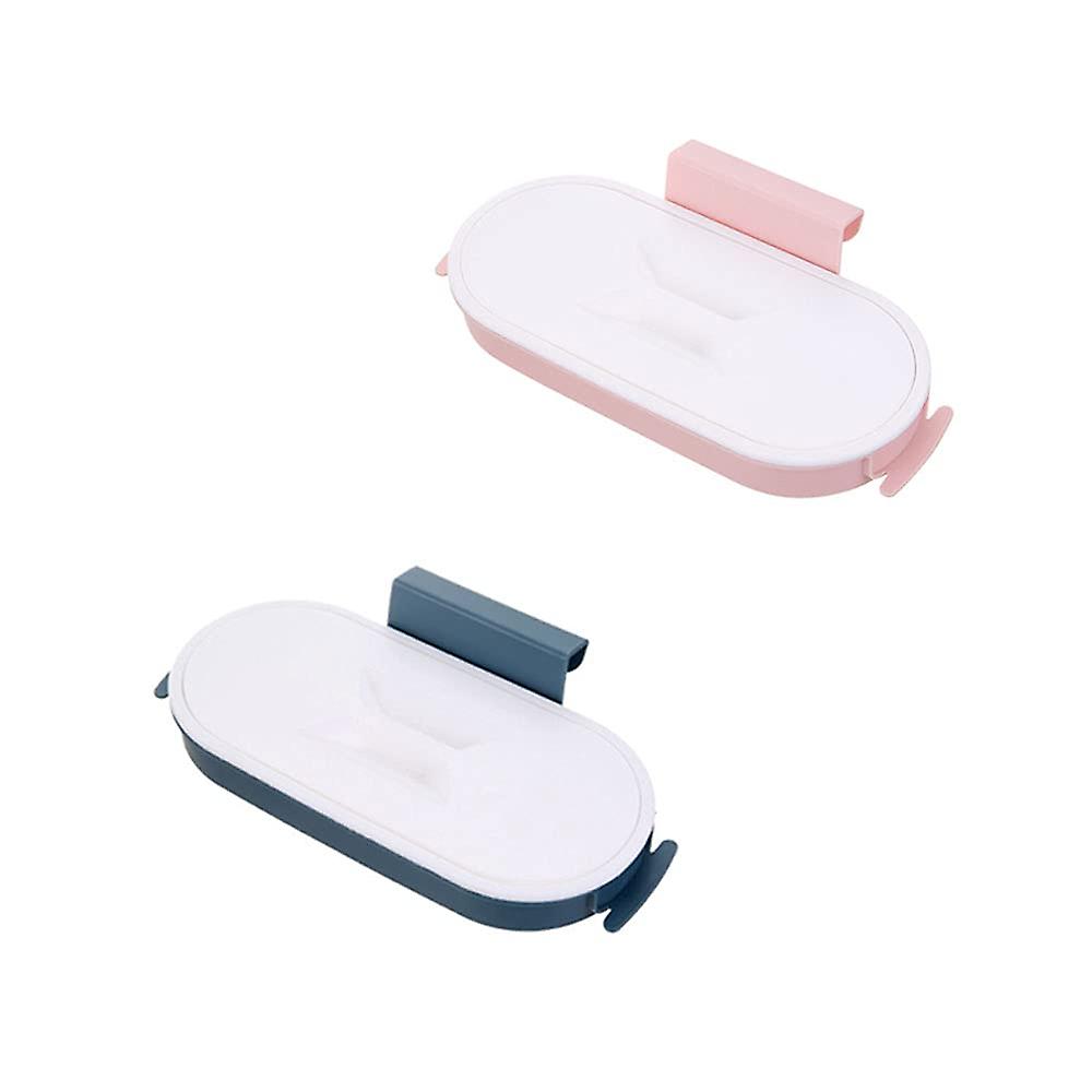 2023 - حامل كيس قمامة 2 قطعة حامل كيس قمامة مع غطاء خزانة مطبخ حامل كيس قمامة معلق القمامة