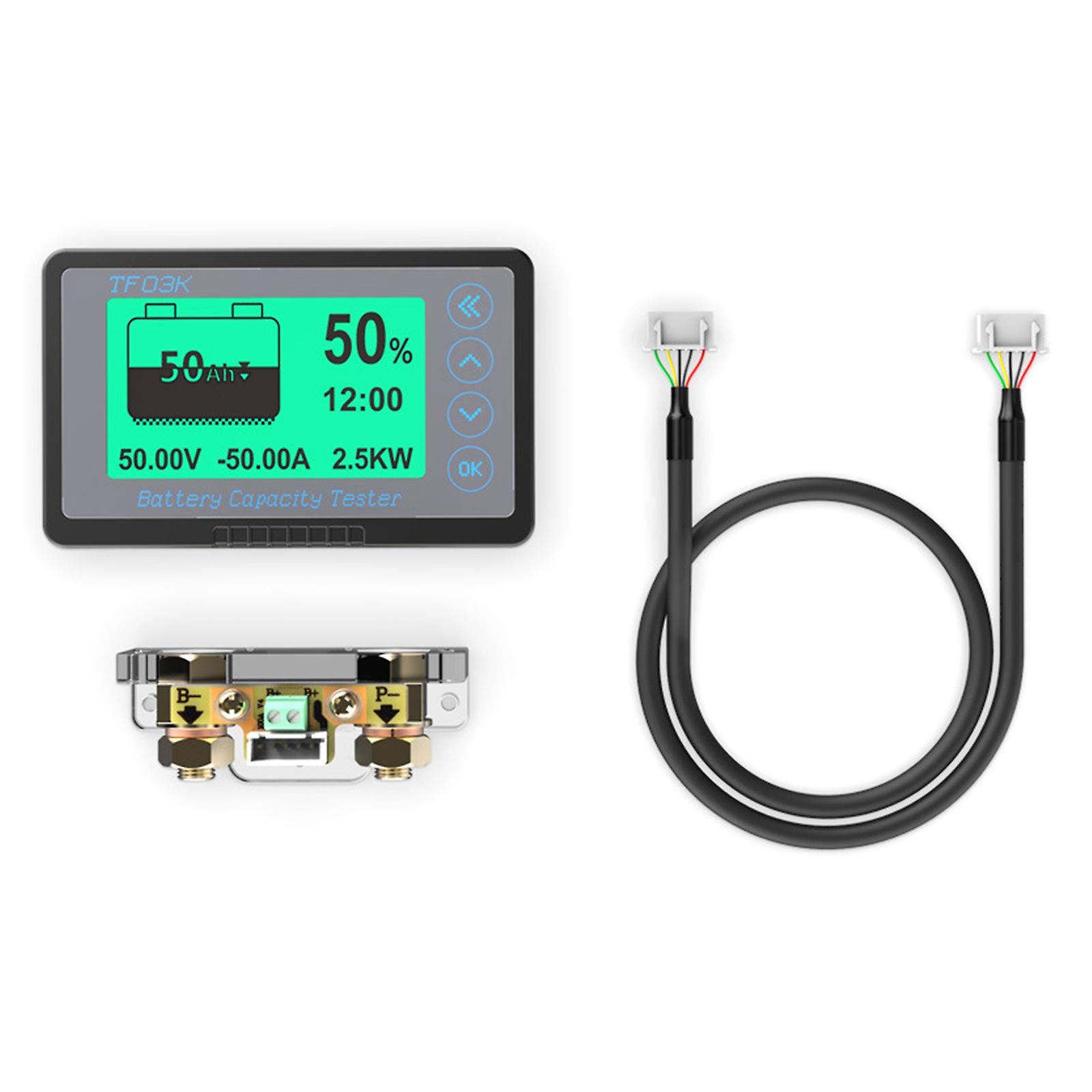 Coulomb Counter Meter Battery Capacity Indicator Voltage Current Display 8-120V