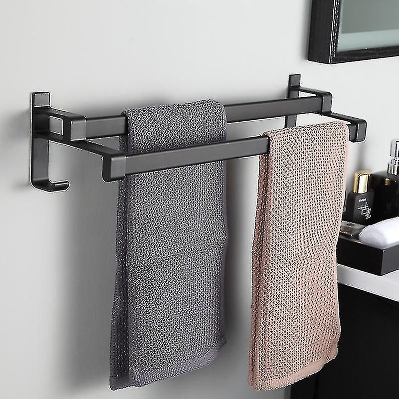 40cm Bathroom Double Towel Rail Wall Mount Stainless Steel Matte | Fruugo ZA