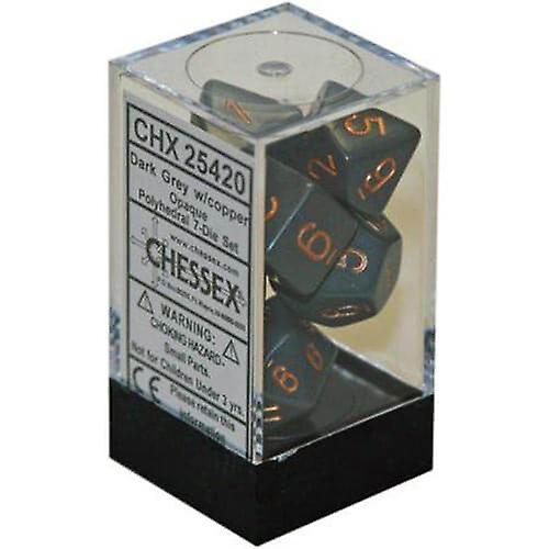 Sharp-edged Uniquely Crafted D7 Die Set Dice Opaque Polydheral (7 Dice Set)