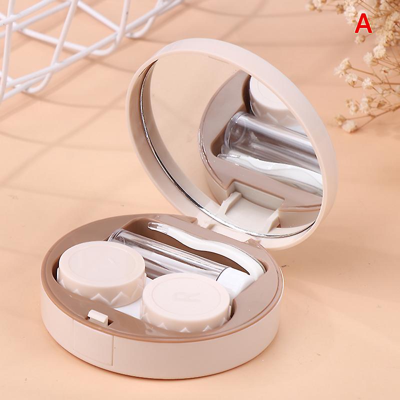 1pcs Portable Pure Color Contact Lens Fashion Contact Lenses Storage Box