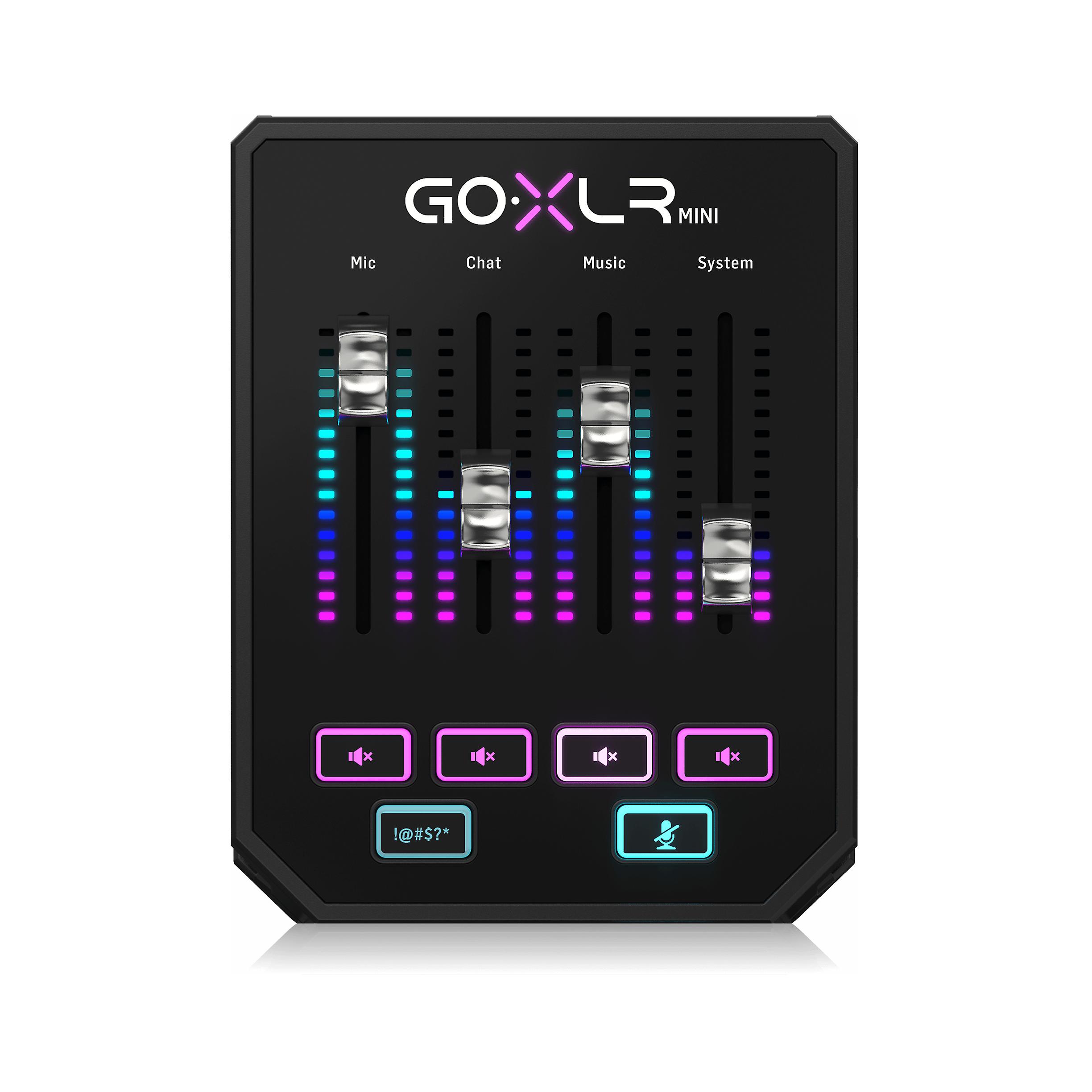 Tc Helicon Go Xlr Mini Online Broadcast Mixer With Usb/audio Interface For Online Broadcasters Control Over Audio
