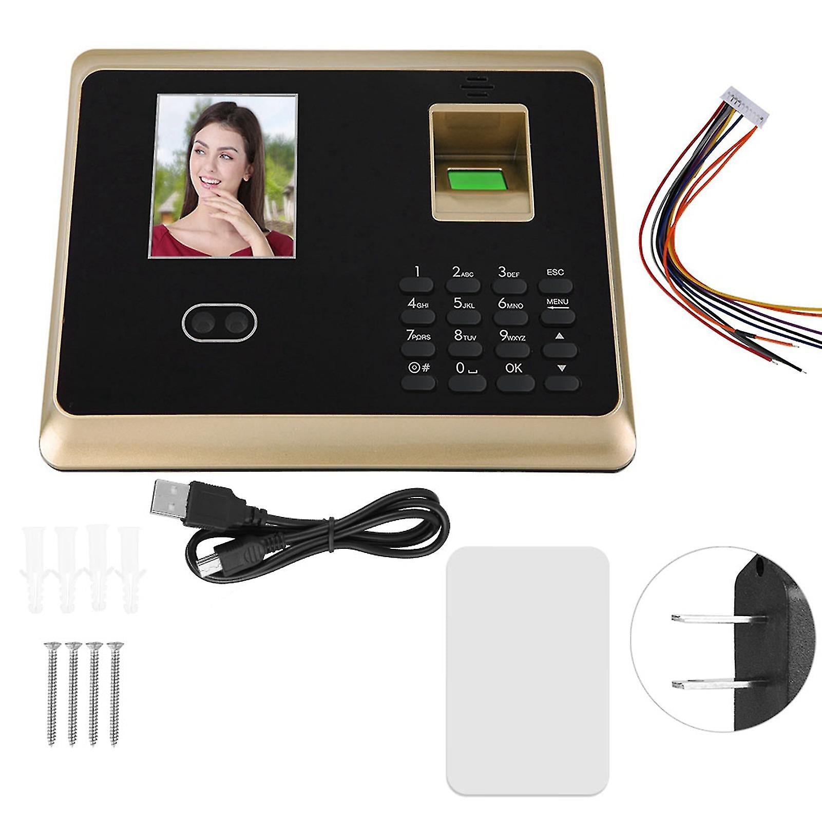 2.8In Tft Tcp/ip Face Fingerprint Password Card Attendance Access Control System(us 100-240v)