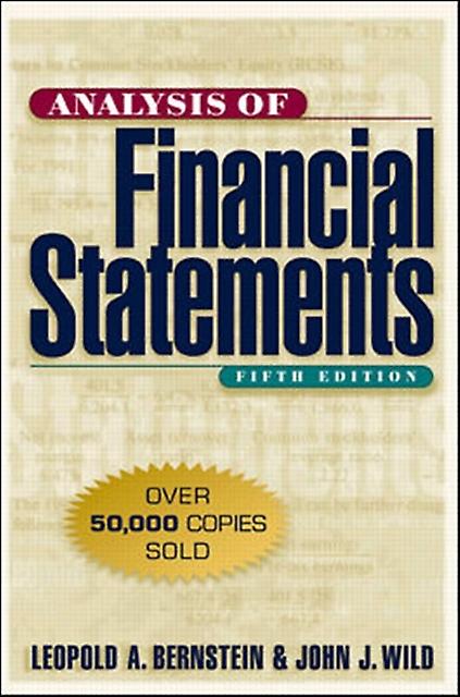 Analysis Of Financial Statements by John Wild Hardback Book