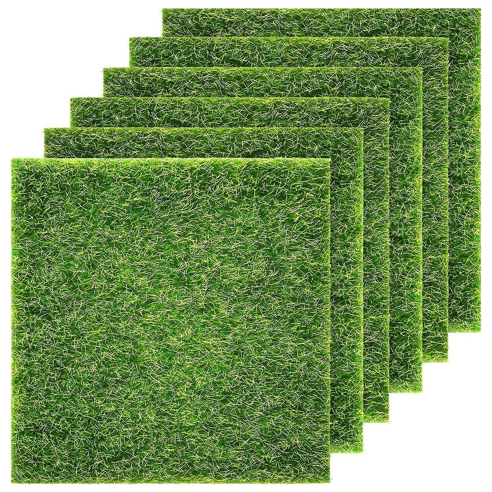 Artificial Square Grass Mats DIY Micro-Landscape Home Decoration for Create Fairy Garden Decoration