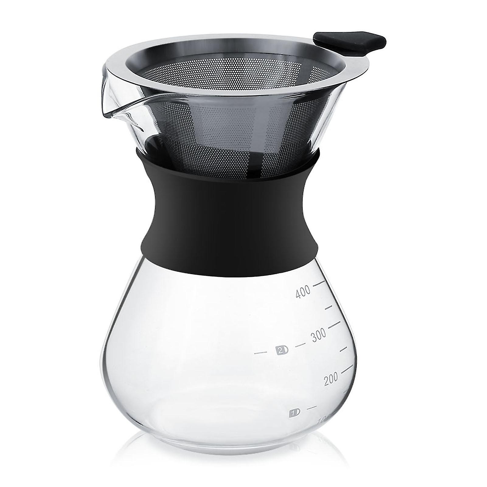 Hand Drip Coffee Maker - Glass Hand Drip Coffee Brewer Set with Filter- Pour Over Coffee Maker - for Unlock More Flavour