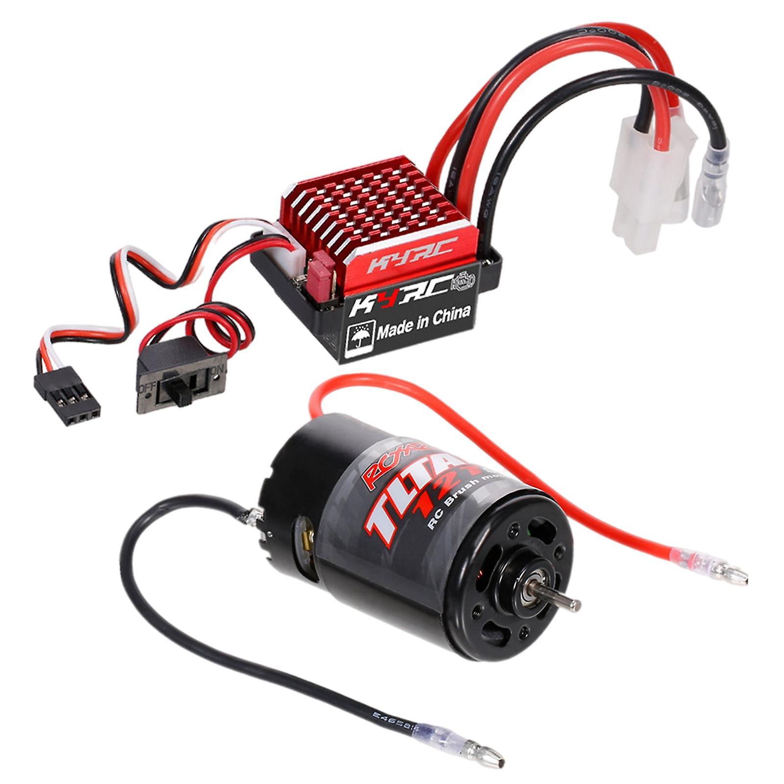 1:10 550 Brushed Motor with 60A/320A ESC for Axial SCX10 AXI03007 RC Car 12T