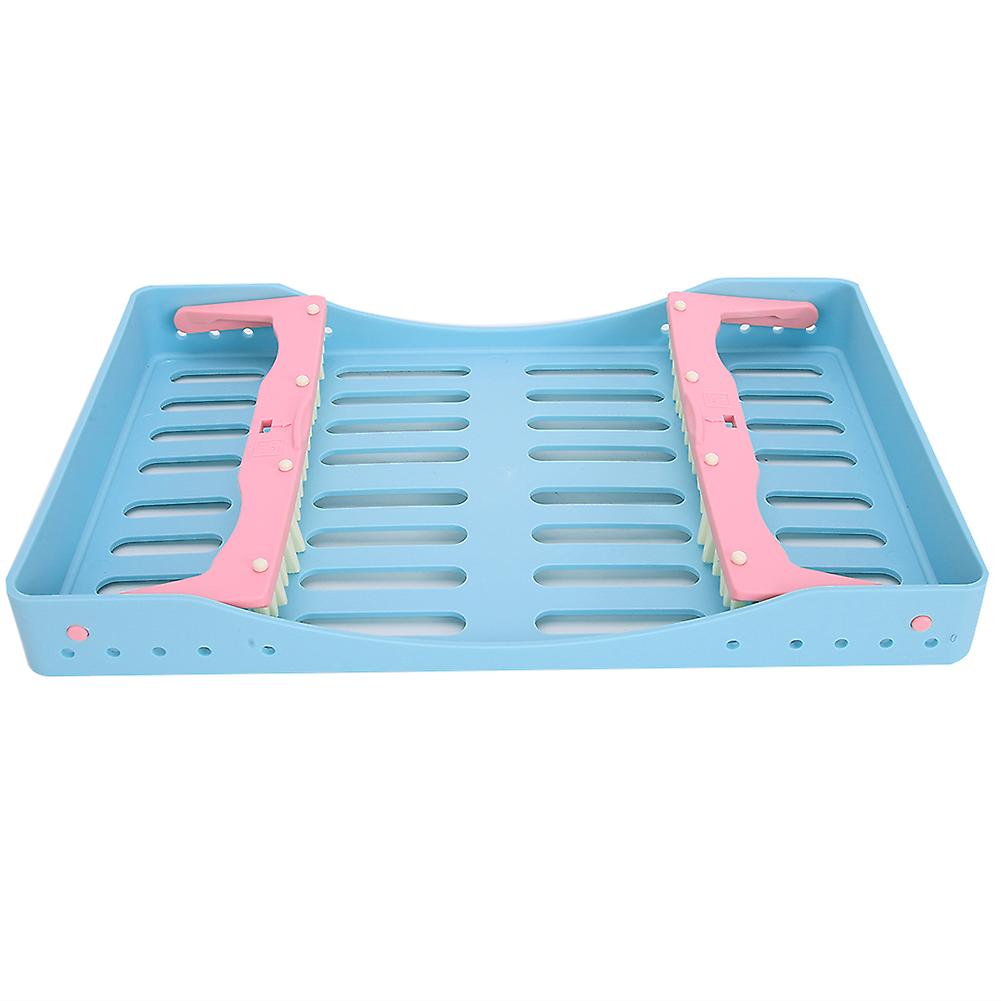 Dental Surgical Sterilization Box Disinfection Tray Sterilization Box RackBlue