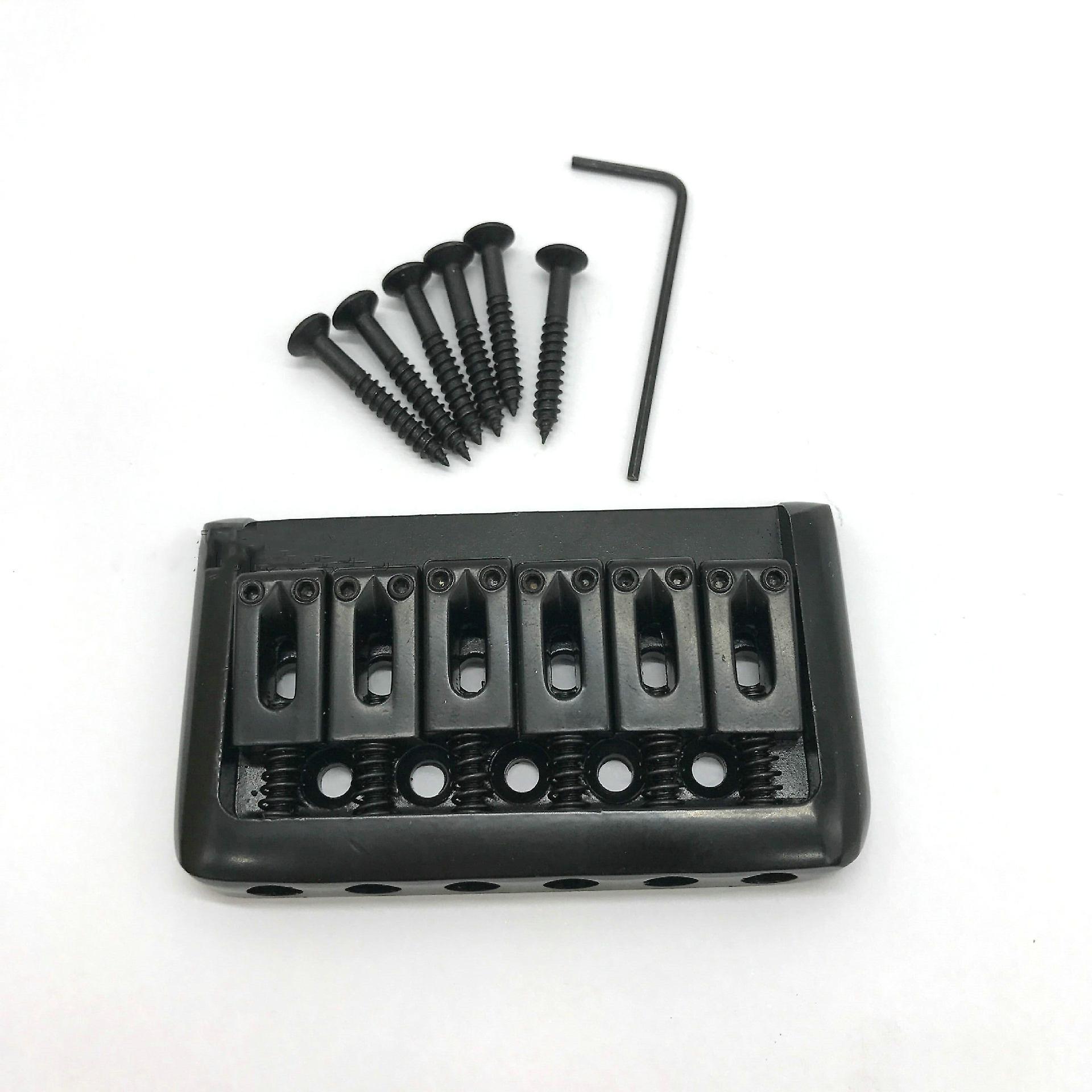 Barn Gitarr Hard Tail Fast Gitarr Stall för 6-strängade elektriska delar Svart