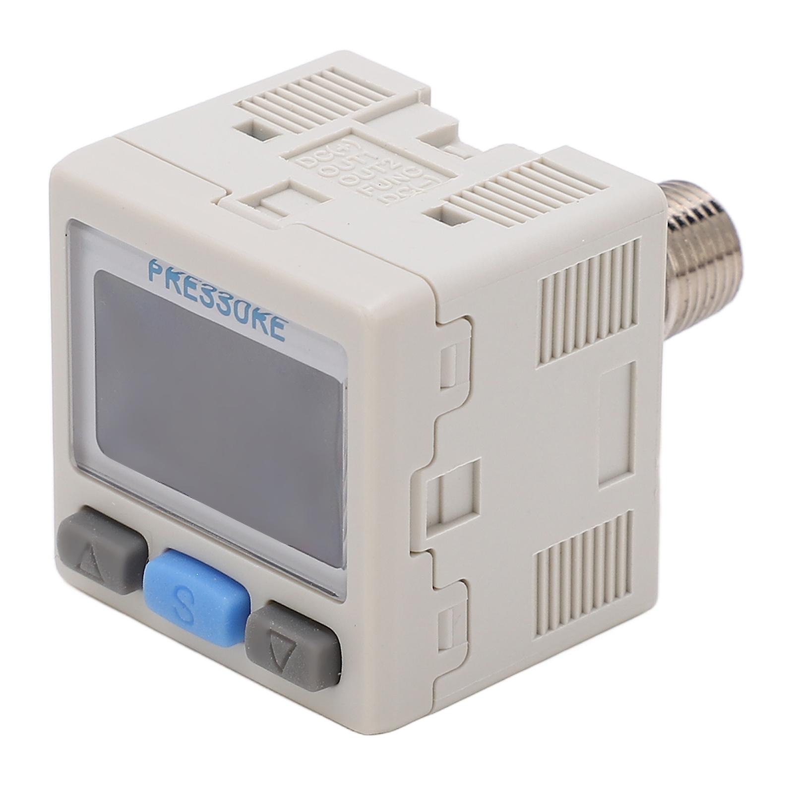 Digital Pressure Gauge Precise Anti Shock Pressure Reducing Valve Digital Display Meter 0 to ‑101kPa 12‑24VDC 