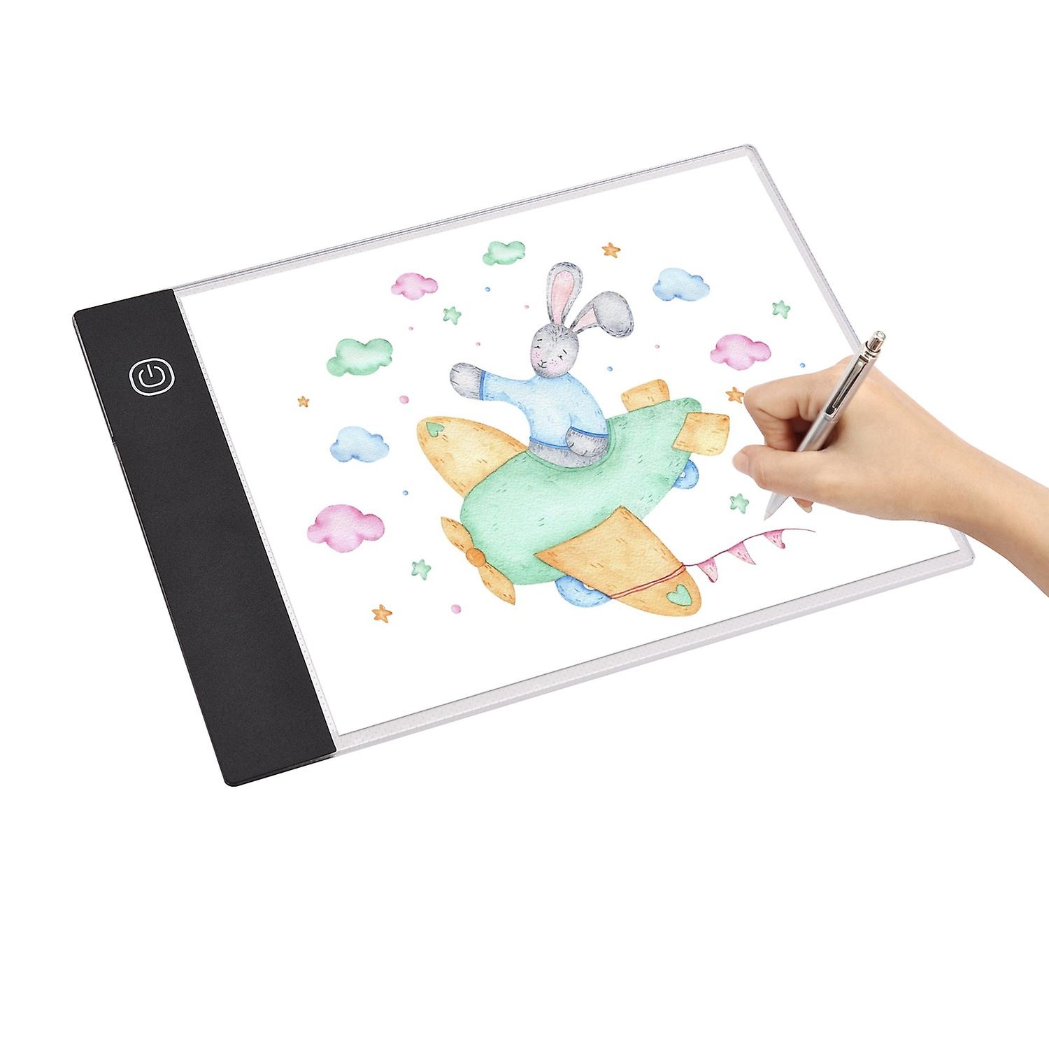 A5 LED Light Pad Tracer 3mm Ultra-Thin Drawing Board Copyboard Stepless Dimming USB Powered for Arti