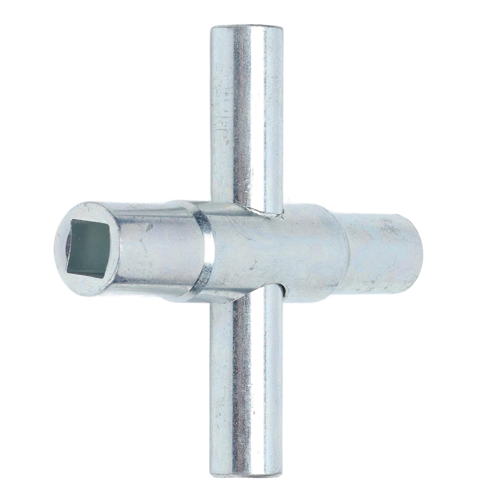 Rankomu 4-Way Sillcock Faucet Key Tool, 4-in-1 Cross Tap Wrench for Bathroom, Manual Water Faucet Tool