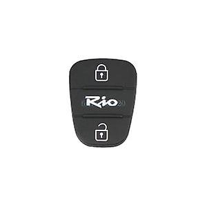 2X 2 / 3 Button Rubber Pad Remote Flip Case Fob For Kia Rio Key Fob 2009 - 2011