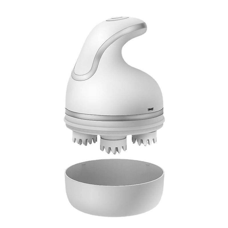 Scalp Head Massager Shampoo Brush Hair Scrubber For All Hair Types Multi-function Usb Charging 3d