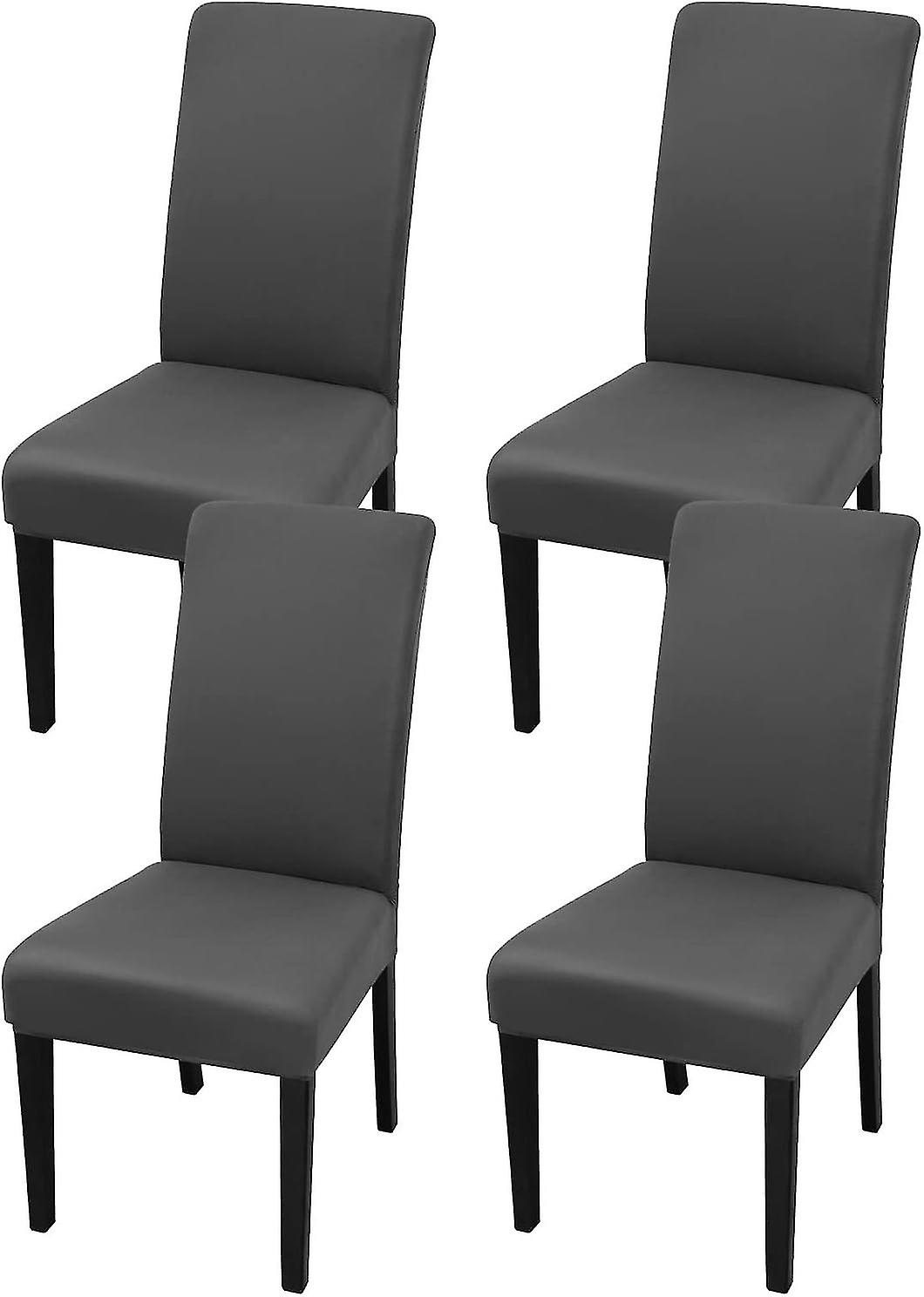 Dining Chair Slipcover - High , Removable, And Washable (4 Pcs)