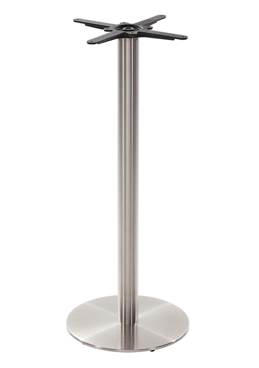 Round stainless steel table base - Medium 1050 mm