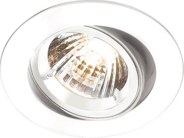 GU10 White Recessed Tilt Twist & Lock Downlight, 230V