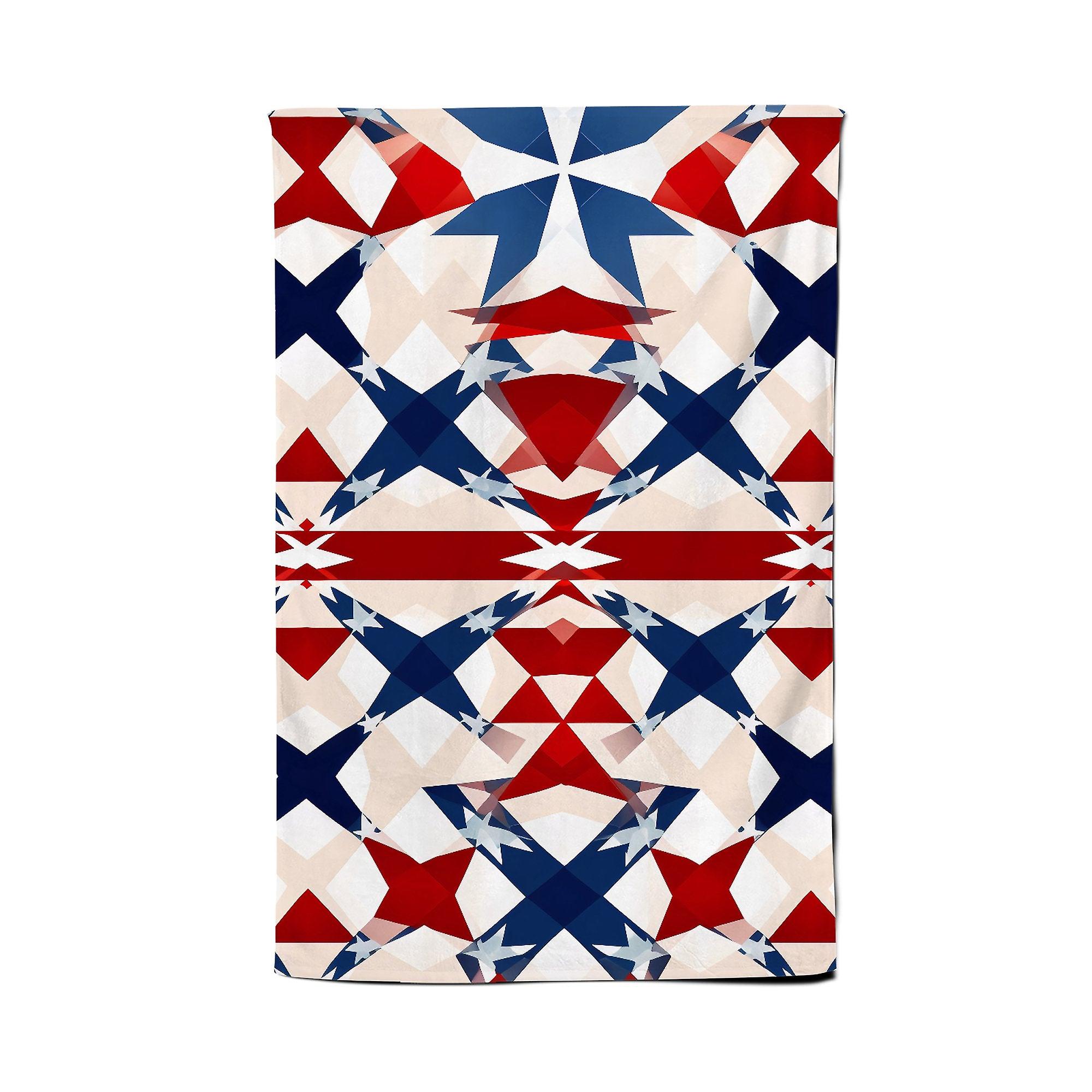 American Flag Abstract Pattern Tea Towel