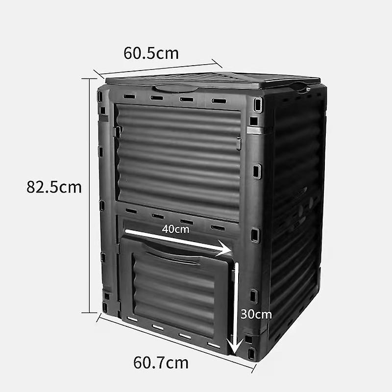 Composting Bin Prevent Corrosion UV Resistant Garden Composter Container for Waste Leaf 300L 436 Composting Bin