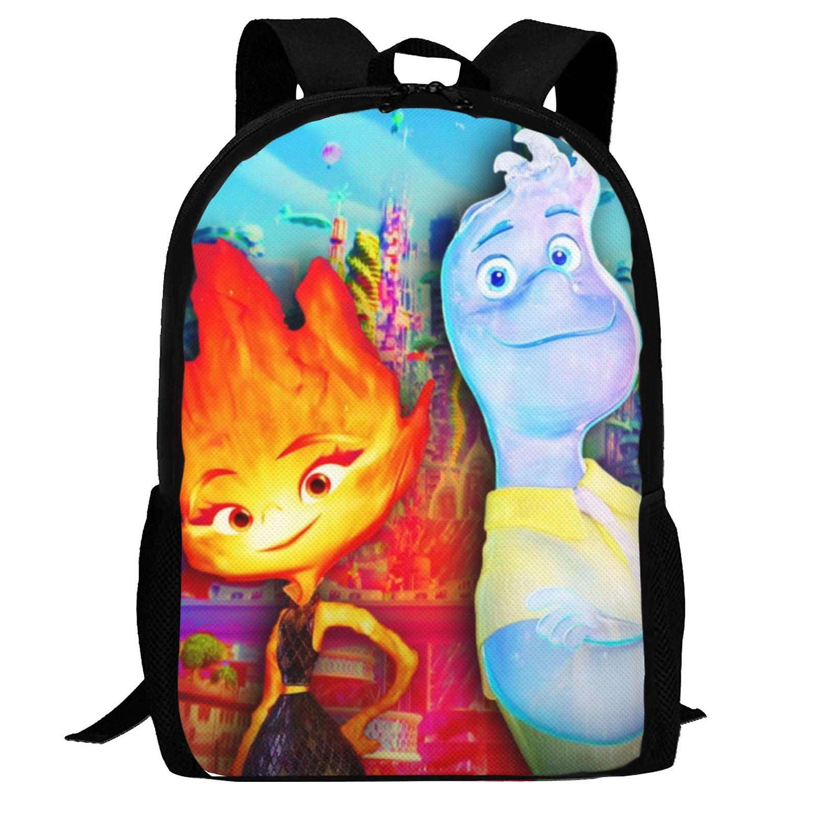 Elemental Backpack,3d Print Laptop Backpack Lightweight Casual Daypack Bookbag Multi-Function Travel Backpack