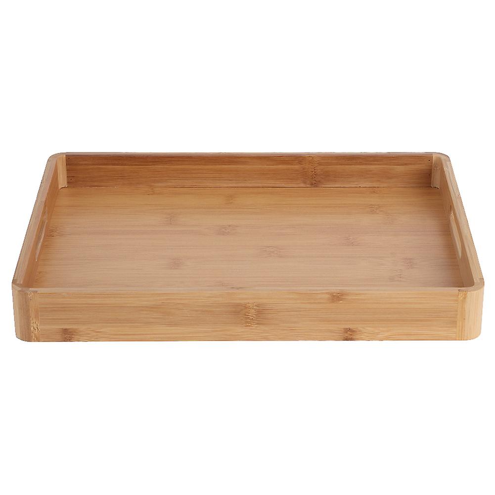 Bamboo Food Serving Tray for Bread Cake Pizza Tea Fruit Household Tableware