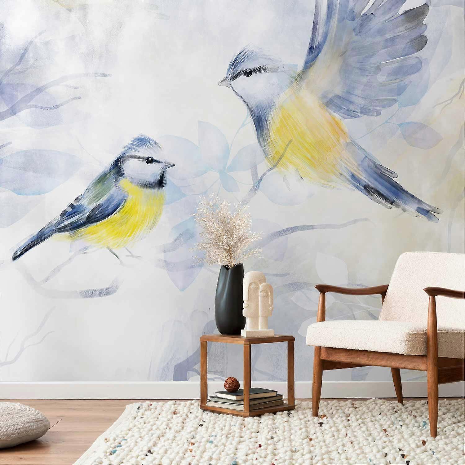 Wall Mural - Watercolor Tit - First Variant