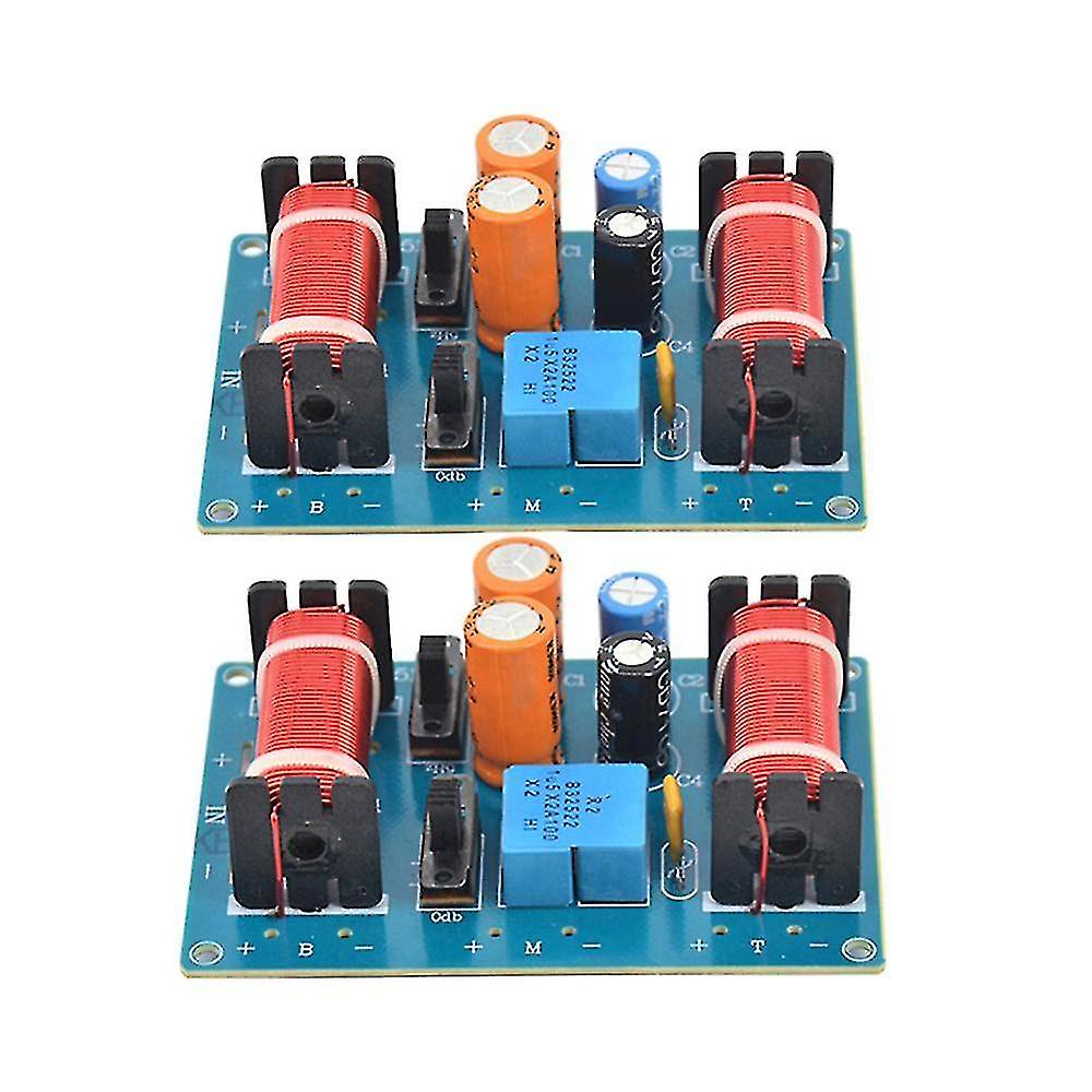 2pcs 150w 3 Way Audio Speaker Crossover Midrange Bass Bookshelf Car Speakers Filter Frequency Divid