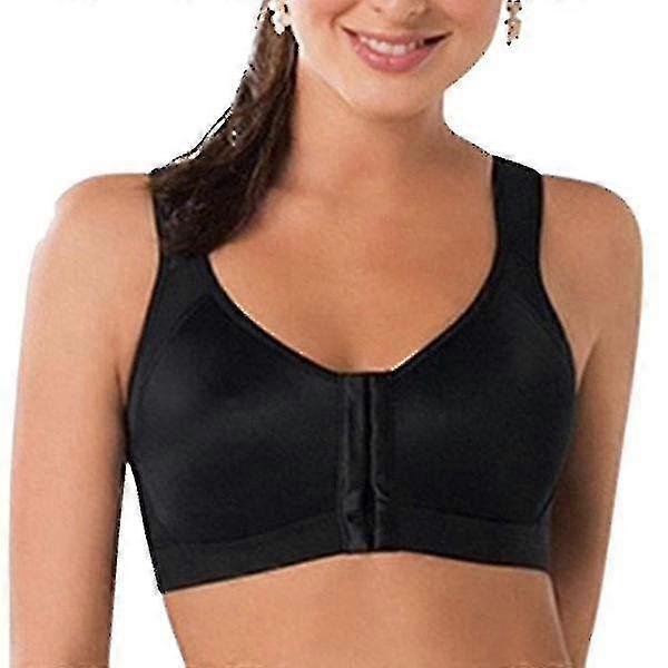 Kadın Duruş Düzeltici Sütyen Kablosuz Sırt Desteği Yoga Siyah kaldırmak