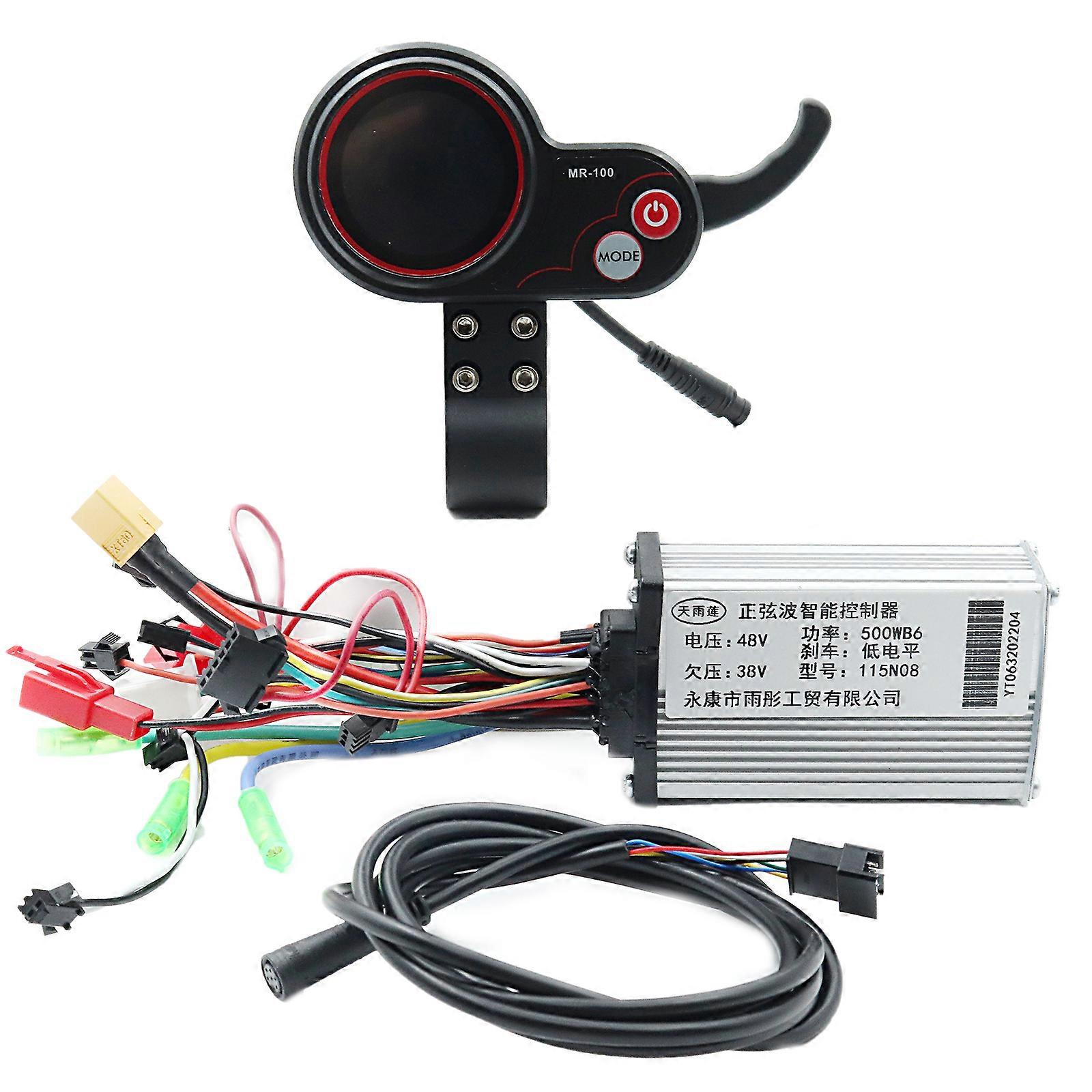 36v 48v 500w Electric Scooter Brushless Intelligent Motor Controller + 6 Pins Mr-100 Instrument Display For Kugoo M4 Scooter