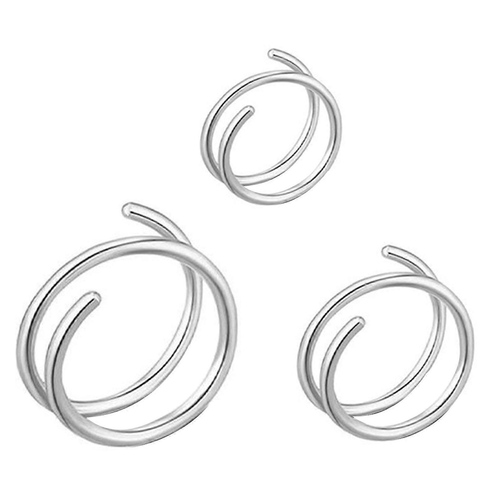 Rustfritt stål Enkel nese smykker Spiral Spring Nose Ring