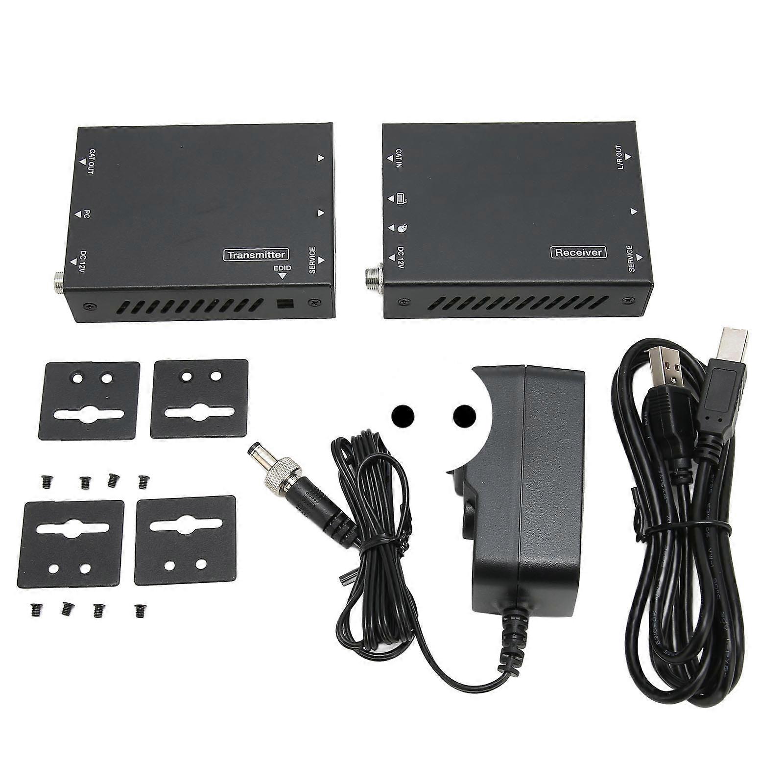 Hd Multimedia Interface Extender 18gbps 4k 60hz Bidirectional Poc Edid Kvm 70m Av Signal Extender 100240v Eu Plug