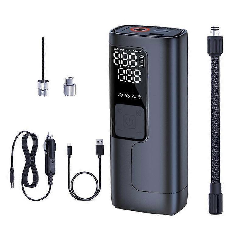 NW06 Portable Car Tire Pump Digital Display Air Inflator with Power Bank Function