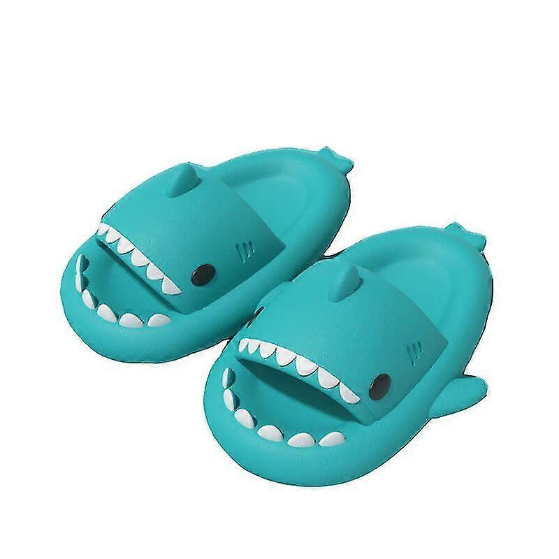Garçon et fille pantoufles drôles tongs antidérapantes requin pantoufles