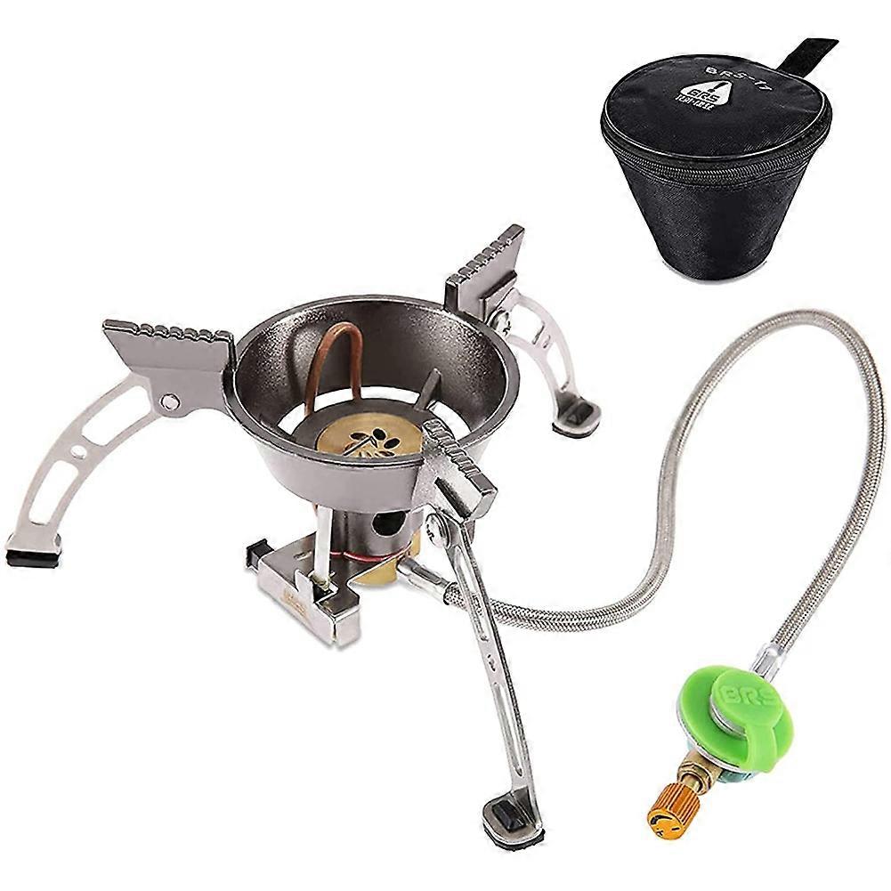 Windproof Camping Gas Stove,3240W Portable Foldable Butane/Propane Backpacking Stove with Piezo Ig